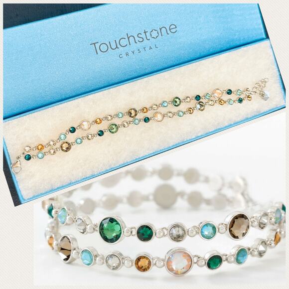 Glam Bracelet - EARTH, Touchstone Crystal by Swarovski, NIB, Rare-Gorgeous! - Picture 1 of 3
